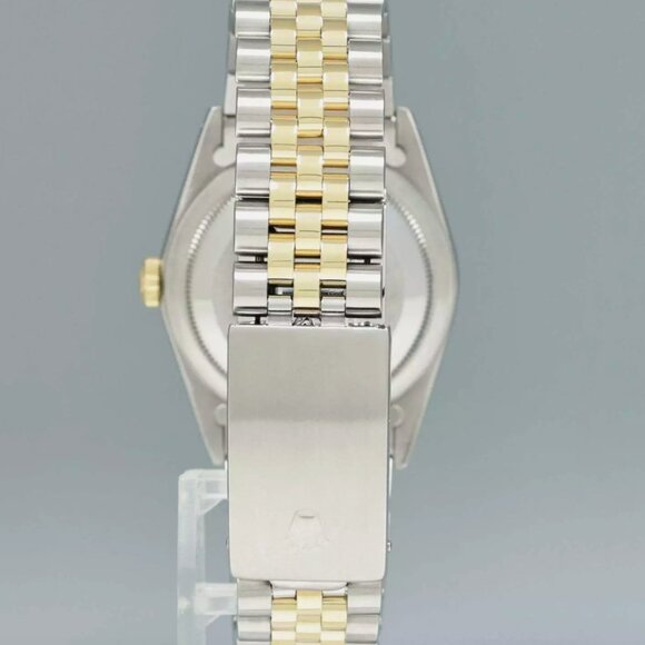 MINT Rolex DateJust Two Tone Yellow Gold 36mm Champagne Watch With Box - Picture 4 of 5